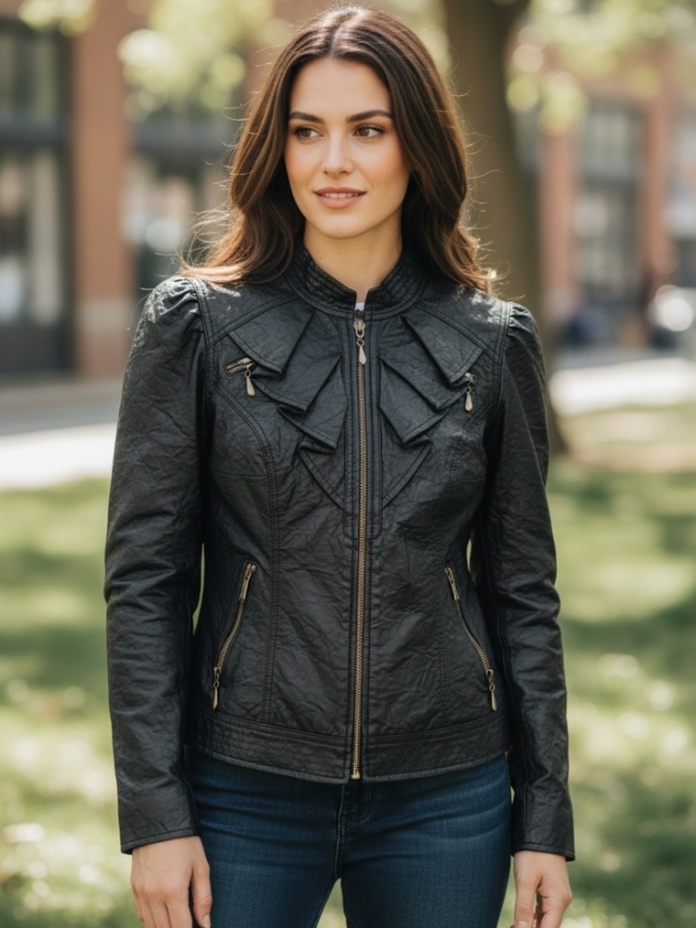 KUT From the Kloth Black Leather Jacket